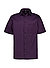 Kurzarmhemd, Comfort, Baumwolle, Kent, Brusttasche, mauve gemustert - mauve