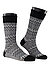 Socken, Baumwolle, schwarz gemustert - schwarz