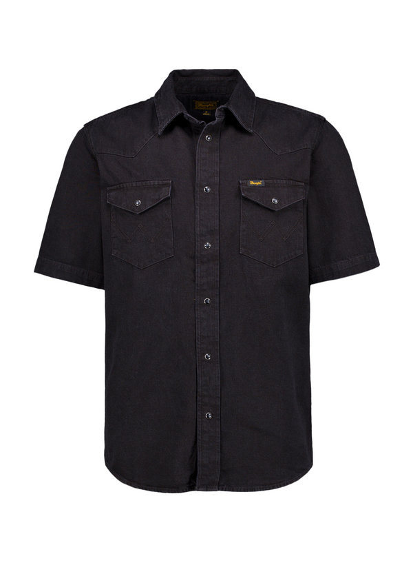Wrangler Hemd Western rinse black 112377968