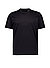 T-Shirt, Regular, Baumwolle, schwarz - schwarz