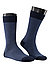 Socken, Baumwolle, navy meliert - navy-blau