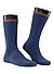 Socken, Baumwolle, blau - blau