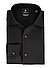 Hemd, Regular, Jersey atmungsaktiv, Kent, schwarz - schwarz