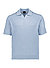 Polo-Shirt Aravolo, Strick, blau meliert - blau