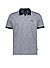 Polo-Shirt Iwanito, Baumwoll-Jersey, dunkelblau-weiß meliert - dunkelblau