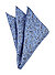 Einstecktuch, Seide, azur floral - hellblau