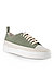 Sneaker, Leder-Canvas, mint - kanvas mint