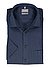 Kurzarmhemd, Comfort, Baumwolle, Kent, Brusttasche, marine-hellblau gemustert - marine