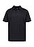 Polo-Shirt, Jersey, schwarz - schwarz