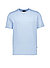 T-Shirt Casual, Leinen-Jersey, bleu meliert - bleu