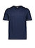 T-Shirt Casual, Leinen-Jersey, schwarz - marine