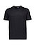 T-Shirt Casual, Leinen-Jersey, schwarz - schwarz