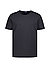 T-Shirt, Bio Baumwoll-Stretch, schwarz - schwarz