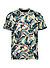 T-Shirt, Baumwoll-Jersey, floraler Print, grün - grün