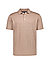 Polo-Shirt, Leinen-Stretch, grün - braun