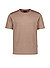 T-Shirt Casual, Leinen-Jersey, braun meliert - braun