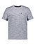 T-Shirt, Quik Dry, Baumwoll-Jersey, blau-grau melange - grau
