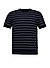T-Shirt Nalon, Strick, dunkelblau-weiß gestreift - dunkelblau