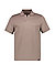 Polo-Shirt, Regular,  Bauwolle-Jersey, taupe strukturiert - taupe