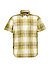 Kurzarmhemd, Baumwolle, Button-Down, Brusttasche, gelb kariert - gelb