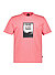 T-Shirt DJ, Baumwolle, Print, koralle - koralle