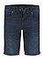 Jeansshorts Sisteron, Regular Fit, Baumwoll-Stretch, blauschwarz - blau-schwarz