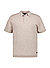 Polo-Shirt Strick, beige meliert - beige