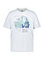 T-Shirt, Bio Baumwolle, hellblau meliert - hellblau