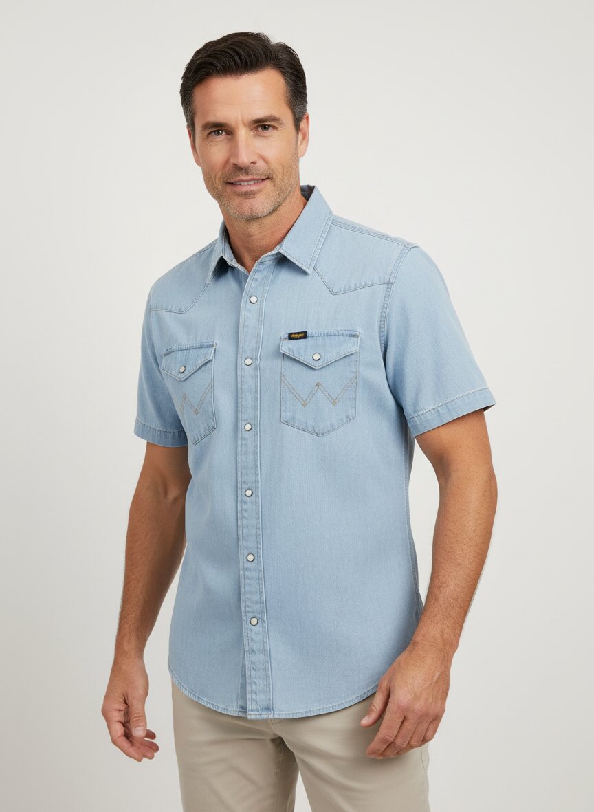 Wrangler Jeanshemd Western riverbank 112378063 Image 1