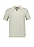 Polo-Shirt, Strick, grün-beige strukturiert - grün