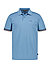 Polo-Shirt, Stretch-Piqué, blau - blau