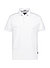 Polo-Shirt, Baumwoll-Jersey, Jacquard, weiß - weiß