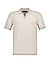 Polo-Shirt, Strick, beige gestreift - beige