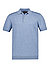 Polo-Shirt, Strick, blau - blau
