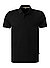 Polo-Shirt, Baumwoll-Piqué, schwarz - schwarz