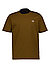 T-Shirt, Baumwolle, schwarz-braun gestreift - schwarz-braun