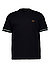 T-Shirt, Baumwolle, schwarz - schwarz