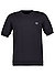 T-Shirt, Baumwoll-Strick, anthrazit - anthrazit