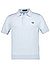 Polo-Shirt, Baumwoll-Strick, eisblau - eisblau