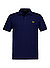 Polo-Shirt, Baumwoll-Piqué, navy - navy-gelb