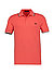 Polo-Shirt, Baumwoll-Piqué, koralle - koralle-schwarz-ecru