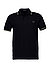 Polo-Shirt, Baumwoll-Piqué, schwarz - schwarz-grün-beige