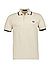 Polo-Shirt, Baumwoll-Piqué, sand - sand-schwarz