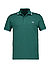 Polo-Shirt, Baumwoll-Piqué, grün - grün-hellblau