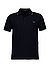 Polo-Shirt, Baumwoll-Piqué, blau - navy-grün-braun