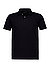 Polo-Shirt, Shaped Fit, Jersey, schwarz - schwarz