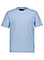 T-Shirt, Regular Fit, Bio Baumwolle, hellblau gestreift - hellblau