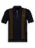 Zip-Polo, Baumwoll-Strick, navy - navy