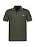 Polo-Shirt, Baumwoll-Piqué, grün - grün-hellblau-ecru