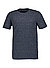 T-Shirt, Leinen-Vikose, navy gestreift - navy